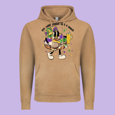 Out Here Lookin Like A Snack King Cake Mardi Gras Vintage Hoodie Designed By Maliassmallbusiness