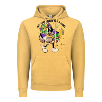 Vintage Mustard out here lookin like a snack king cake mardi gras Vintage Hoodie - MaliasSmallBusiness