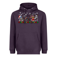 Plum merry christmas gnomies Heavyweight Hoodie - CowGirlArtShop