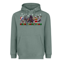 Sage merry christmas gnomies Heavyweight Hoodie - CowGirlArtShop