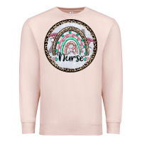 Pale Pink nurse coaster Premium Sweatshirt - CowGirlArtShop