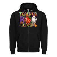 Black Teacher Boo Crew Zipper Hoodie - texasbilliewilder