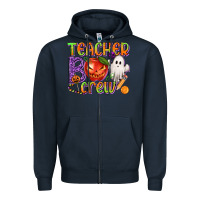 Navy Teacher Boo Crew Zipper Hoodie - texasbilliewilder