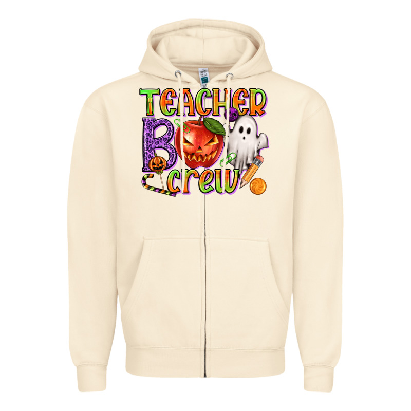 Teacher Boo Crew Zipper Hoodie by texasbilliewilder | Teevron