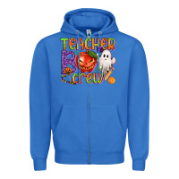 True Royal Teacher Boo Crew Zipper Hoodie - texasbilliewilder