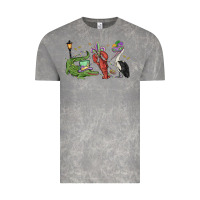 Cloud Rock mardi gras alligator crawfish pelican Vintage Tee - MaliasSmallBusiness