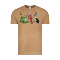 Vintage Camel mardi gras alligator crawfish pelican Vintage Tee - MaliasSmallBusiness