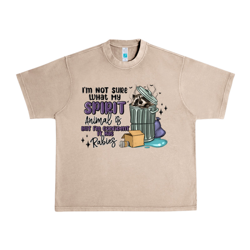 Spirit Animal Raccoon Urban Heavy Tee by MaliasSmallBusiness | Teevron