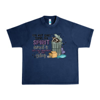 Navy spirit animal raccoon Urban Heavy Tee - MaliasSmallBusiness