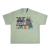 Oil Green spirit animal raccoon Urban Heavy Tee - MaliasSmallBusiness