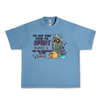 Pebble Blue spirit animal raccoon Urban Heavy Tee - MaliasSmallBusiness