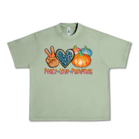 Oil Green peace love pumpkins Urban Heavy Tee - AdoDesignShop