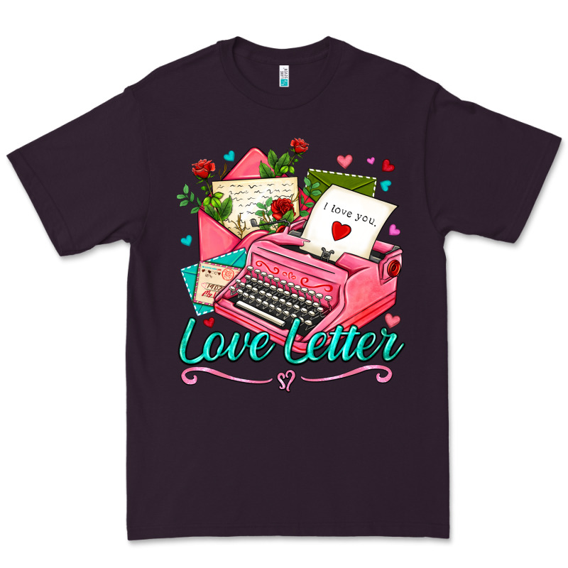 Love Letter With Typewriter Premium Tee by AdoDesignShop | Teevron