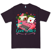 Plum love letter with typewriter Premium Tee - AdoDesignShop