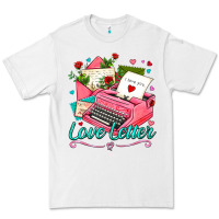 White love letter with typewriter Premium Tee - AdoDesignShop