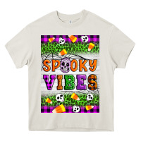 Cream Halloween Spooky Vibes Heavy Core Tee - Artiststas