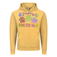 Vintage Mustard happy easter day paws Vintage Hoodie - MaliasSmallBusiness
