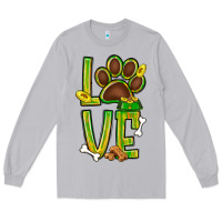 Moon Dust Tie dye St. Patrick's Day love dog paw Long Sleeve Tee - BundleAndBundleShop