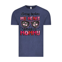 Vintage Denim sorry ladies my heart belongs to mommy Vintage Tee - MaliasSmallBusiness
