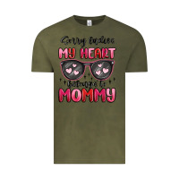 Vintage Olive sorry ladies my heart belongs to mommy Vintage Tee - MaliasSmallBusiness