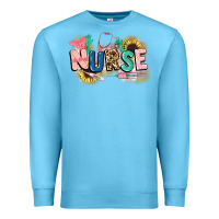 Ocean Blue nurse Premium Sweatshirt - CowGirlArtShop