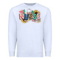 White nurse Premium Sweatshirt - CowGirlArtShop