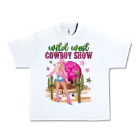 White wild west cowboy show Urban Heavy Tee - NancyCooperArtShop
