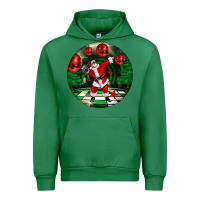Emerald Dancing santa Urban Hoodie - FaDigitalArtStudio