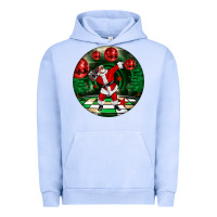 Pigment Grape Ice Dancing santa Urban Hoodie - FaDigitalArtStudio