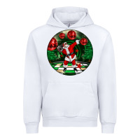 White Dancing santa Urban Hoodie - FaDigitalArtStudio