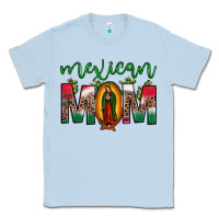 Dusty Blue mexican mom our lady of guadalupe leopard Classic Tee - JahusDesignShop