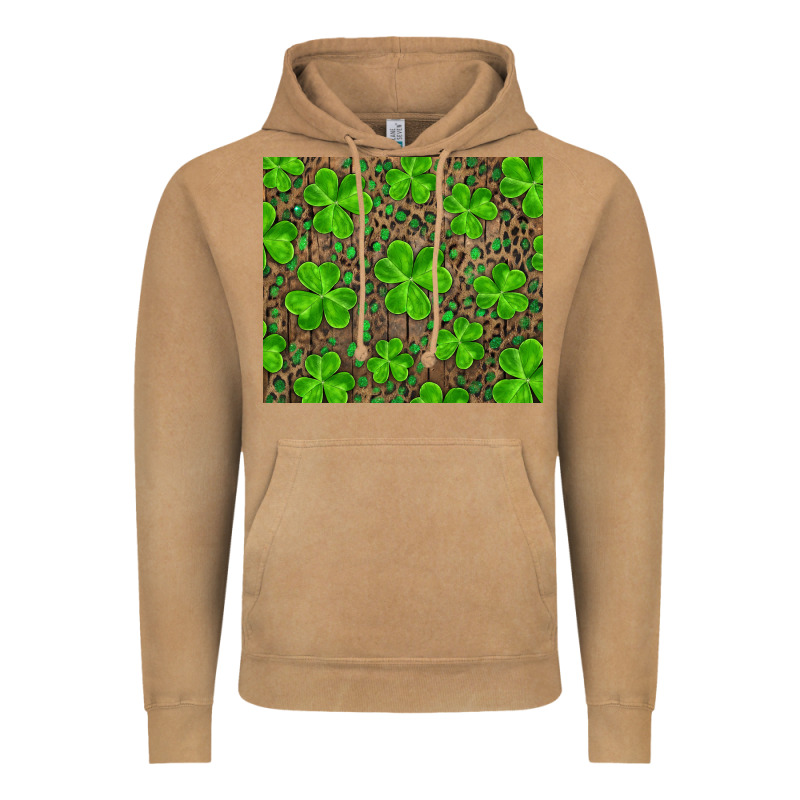 Shamrock And Leopard Vintage Hoodie by RanaPortraitStore | Teevron