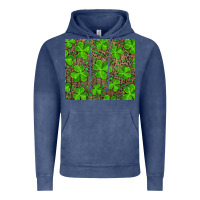 Vintage Denim shamrock and leopard Vintage Hoodie - RanaPortraitStore