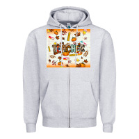 Heather Grey teacher fall Zipper Hoodie - NancyCooperArtShop