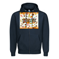 Navy teacher fall Zipper Hoodie - NancyCooperArtShop