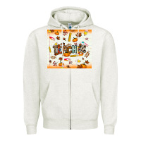 Oatmeal Heather teacher fall Zipper Hoodie - NancyCooperArtShop