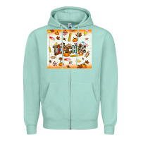 Seafoam teacher fall Zipper Hoodie - NancyCooperArtShop