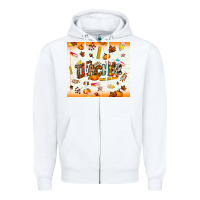 White teacher fall Zipper Hoodie - NancyCooperArtShop