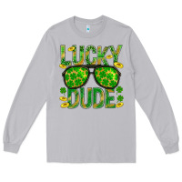 Moon Dust Lucky Dude St Patricks Long Sleeve Tee - BundleAndBundleShop