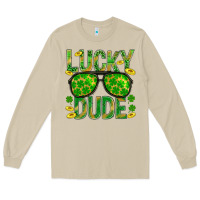 Mushroom Lucky Dude St Patricks Long Sleeve Tee - BundleAndBundleShop