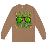 Toasted Coconut Lucky Dude St Patricks Long Sleeve Tee - BundleAndBundleShop