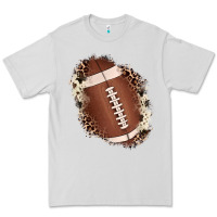 Dove Grey football cowhide leopard patch Premium Tee - JahusDesignShop