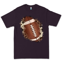 Plum football cowhide leopard patch Premium Tee - JahusDesignShop