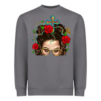 Storm Messy Bun Mom Faith And Rose Heavyweight Sweatshirt - BundleAndBundleShop