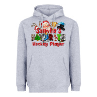 Heather Grey santas favorite hockey player Heavyweight Hoodie - CowGirlArtShop