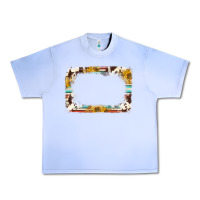 Grape Ice western serape sunflower background frame Urban Heavy Tee - NancyCooperArtShop