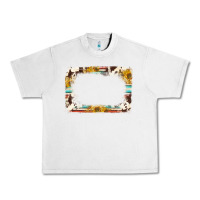 Lunar Rock western serape sunflower background frame Urban Heavy Tee - NancyCooperArtShop