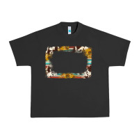 Pigment Black western serape sunflower background frame Urban Heavy Tee - NancyCooperArtShop
