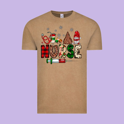 Nurse Christmas Vintage Tee Designed By Jahusdesignshop