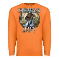 Carrot Mama's Boy western Cowboy boots cactus Premium Sweatshirt - HowdyJamesFarm